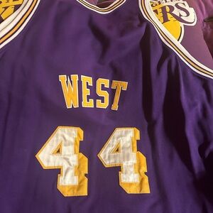 Mitchell & Ness Los Angeles Lakers Purple and Gold 'West 44' Jersey